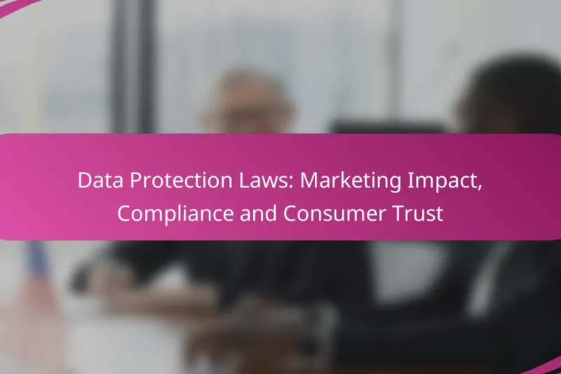 Data Protection Laws: Marketing Impact, Compliance and Consumer Trust