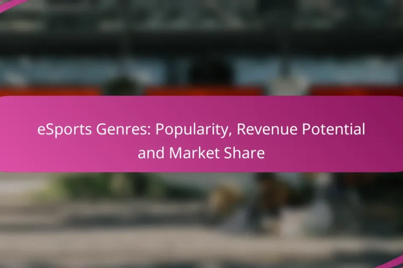 eSports Genres: Popularity, Revenue Potential and Market Share