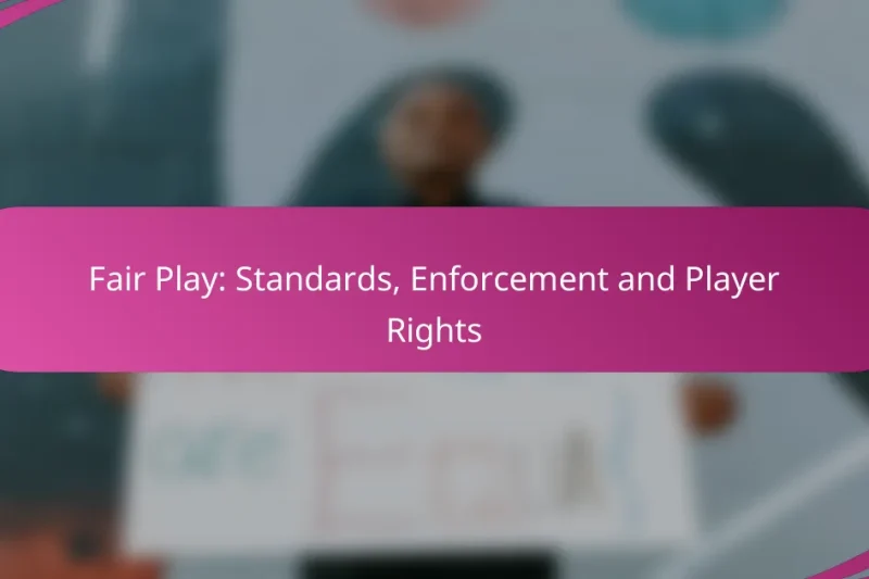 Fair Play: Standards, Enforcement and Player Rights