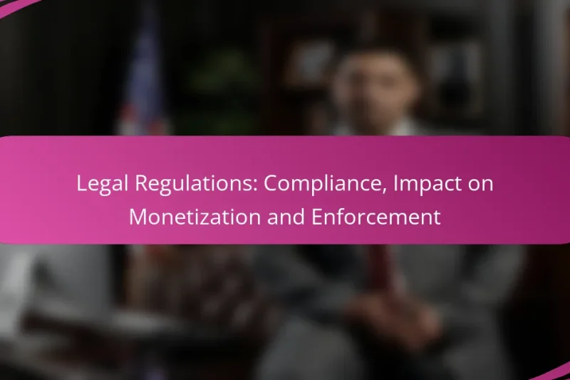 Legal Regulations: Compliance, Impact on Monetization and Enforcement