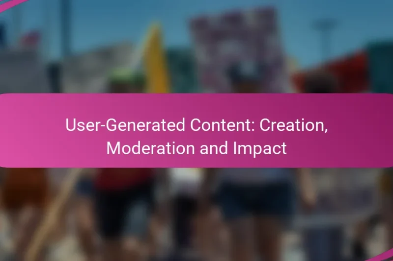 User-Generated Content: Creation, Moderation and Impact