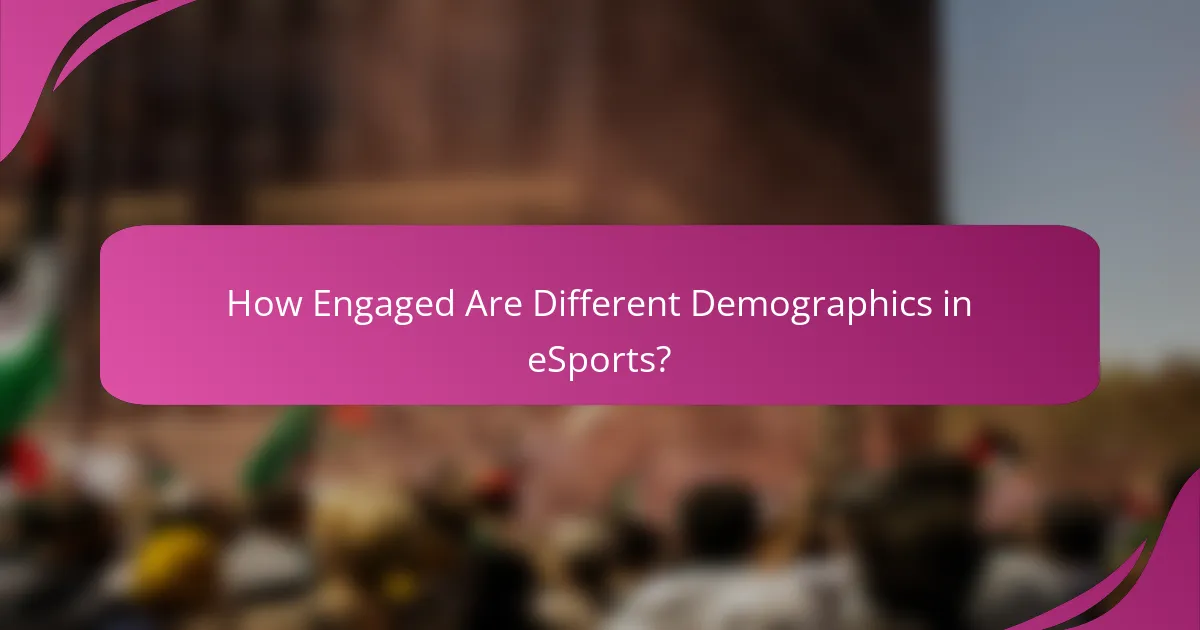 How Engaged Are Different Demographics in eSports?