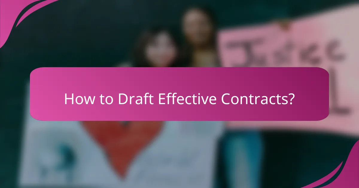 How to Draft Effective Contracts?
