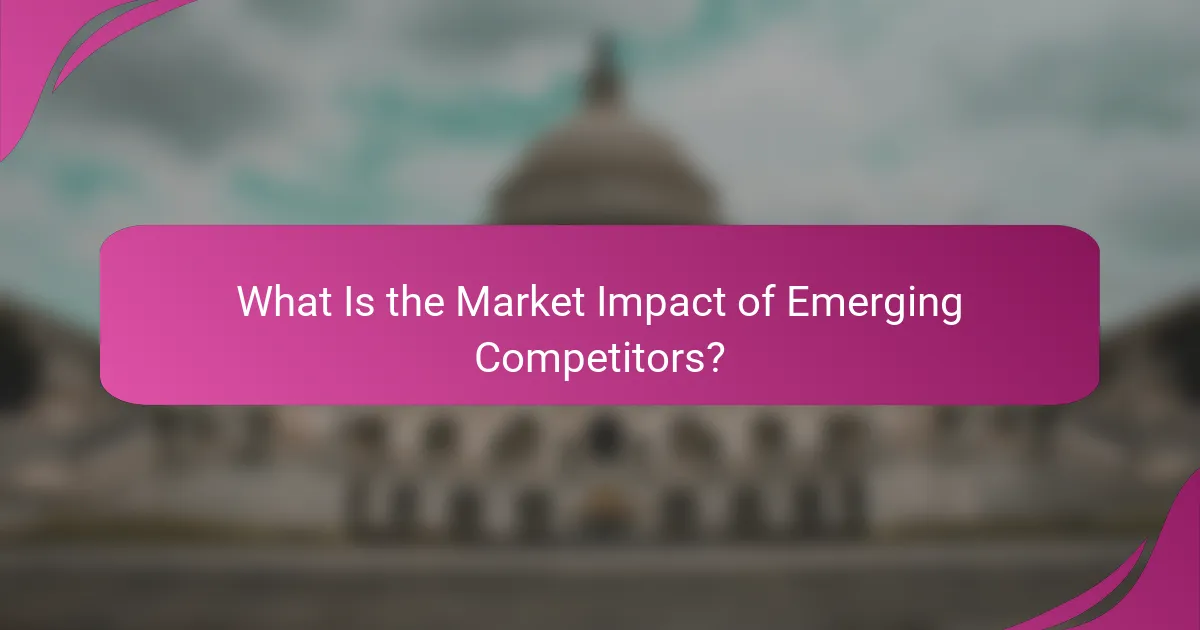 What Is the Market Impact of Emerging Competitors?